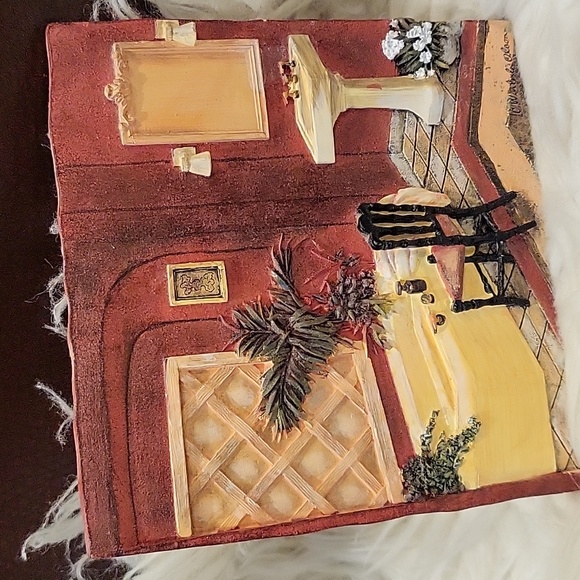 C Wintesle Olson Other - Signed C Winterle Olson bathtub bathroom resin wall art plaque 5.5"